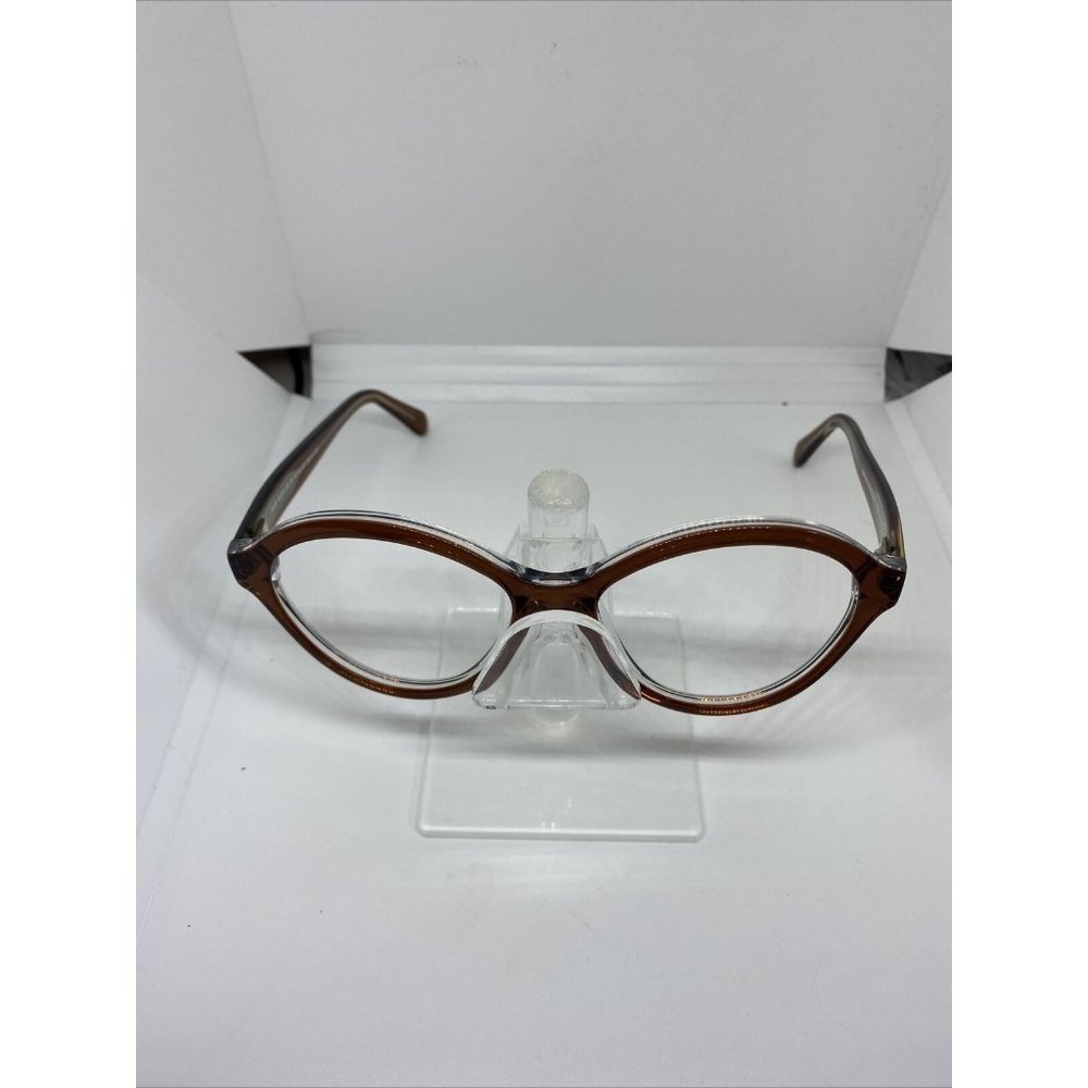 Maui Jim Mariana MJ 828-25E Sunglasses Frames Round Brown/Clear 55/18/140 NWOT - Picture 2 of 7